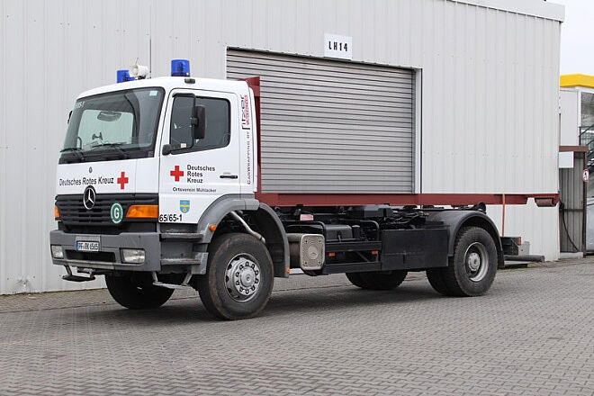 Wechsellader mit Gestell für die Sanitätsstation